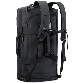 MIER Sporttasche Herren Wasserresistente Reisetasche groß Heavy Duty Convertible Sportrucksack mit Rucksackgurten und Schuhfach für Fitnessstudio, Sport, Reisen, Duffle Bag-Schwarz,90L