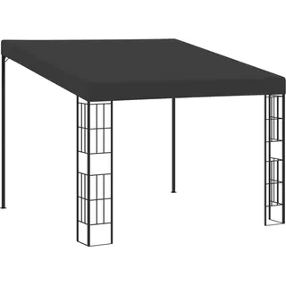 Wand-Pavillon 3x3 m Anthrazit Stoff - Grau