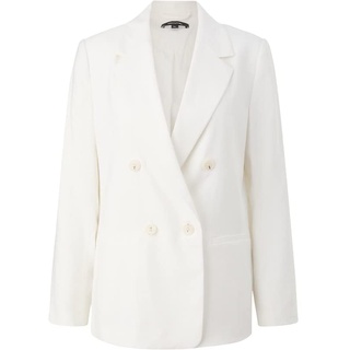 comma Damen 60.2.61.15.152.2132089 Blazer, 0100 weiß, 38