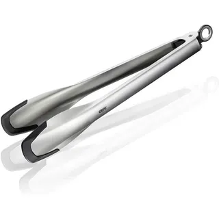GEFU Capto Kochzange 33 cm Edelstahl/Silikon schwarz/silber
