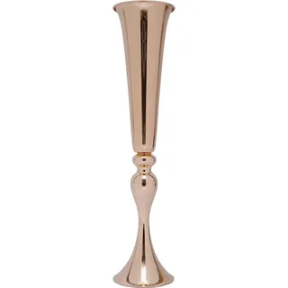 Trompetenvasen 6er-Set, Tischdekoration & Kerzenhalter für Hochzeit, gelb