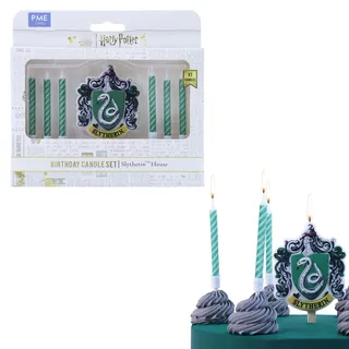 PME Legend PME Harry Potter Geburtstag Kerzen 7er-set, Slytherin, Grün