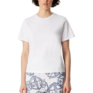 Schiesser Damen Schlafshirt Kurzarm Rundhals Nightwear Loungewear Organic Cotton 150 Years