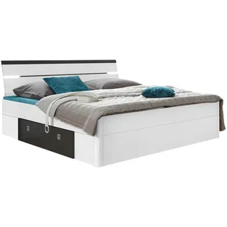 SchlafKONTOR Mars 180 x 200 cm weiß/lavafarben