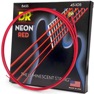 DR Strings Neon Rot Bass Saiten für 5-saitiger Bass