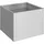 Hochbeet 102 x 102 x 77 cm Silber