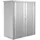 Geräteschrank 150 1,55 x 0,83 x 1,83 m silber-metallic