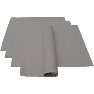 Lemos Home Platzset Tischset Platzdeckchen 4 Stück ca. 46 x 36 cm aus Baumwolle Viele Farben (Grau)