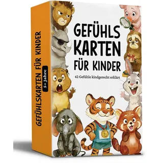 topulo verlag 42 Gefühlskarten für Kinder – Emotionskarten zur Förderung von Selbstregulation und Empathievermögen: 42 Gefühle kindgerecht erklärt
