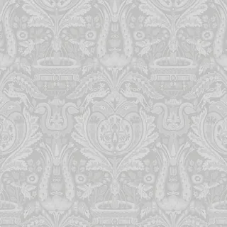 Vliestapete , Hellgrau , Kunststoff, Papier , Vintage , 52x1000 cm , Made in Europe , Tapeten & Wandverkleidungen, Vliestapeten