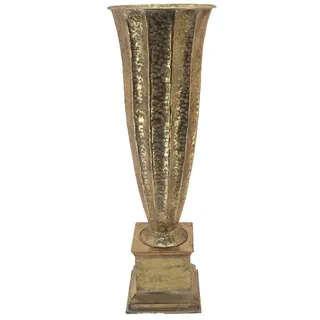 Romimex Bodenvase Gold, Metall, 36 x 110 x 36 cm