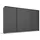 Schwebetürenschrank OTELI 323 x 214 x 68 cm Grau