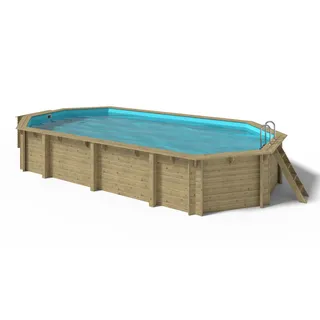 OKU Obermaier GmbH OKU Holzpool EMOTION-FUN oval 857 x 457 x 131 cm