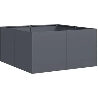 vidaXL Pflanzkübel Anthrazit 80x80x40 cm Kaltgewalzter Stahl