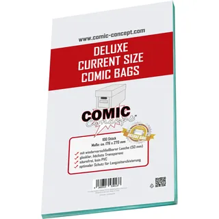 Comic Concept Deluxe Comic Bags Current (100 ct.) - Weiß