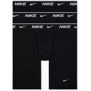 Nike Dri-FIT Essential Cotton Stretch Long Boxer Briefs black S 3er Pack