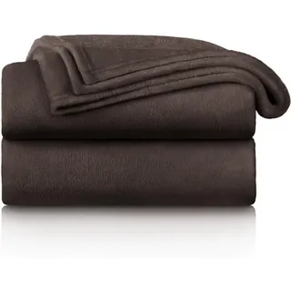 Blumtal Kuscheldecke Anton 220/240 cm, Dunkelbraun , Textil , Rechteckig , 220x240 cm , Heimtextilien, Wohntextilien, Decken, Kuscheldecken