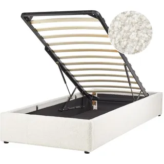 Beliani Polsterbett Weiß