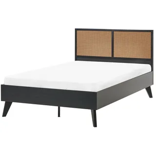 Beliani 120 x 200 cm Schwarz/Braun