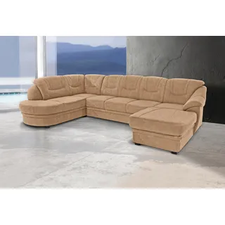 sit&more Wohnlandschaft Kunstleder U-Form 3-Sitzer Braun