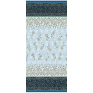 Bassetti Foulard Oristano B1 aus Baumwolle Mako-Satin in der Farbe Blau, Maße: 270cm x 270cm, 9324006