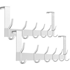 Anjuer 6-Haken Türhaken, 20kg maximales Tragegewicht, Türhaken