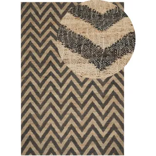 Beliani Teppich Beige Schwarz 200 x 300 cm