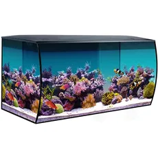 Fluval Flex Marine Aquarium 123L, Meerwasser Aquarium, schwarz, 1 Stück