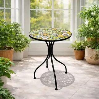Mosaik Mosaiktisch Gartentisch Bistrotisch Tisch 60cm