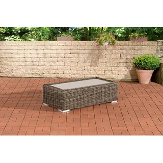 CLP Madeira Gartentisch 110 x 60 x 33 cm grau