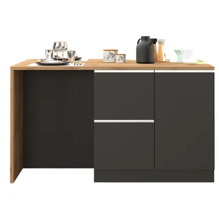 kochstation Kücheninsel 152,5 cm grau