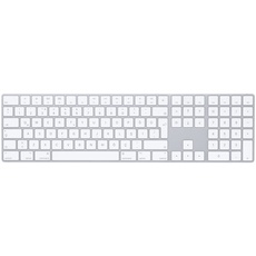 Apple Magic Keyboard mit Ziffernblock: Bluetooth, wiederaufladbar. Kompatibel mit Mac, iPad oder iPhone; Türkisch-F, Silber