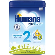 Humana PROBALANCE Folgemilch 2, nach dem 6. Monat, Babynahrung im Anschluss an das Stillen oder einer Anfangsnahrung, ideal zum Zufüttern oder als alleinige Milchnahrung, 750 g