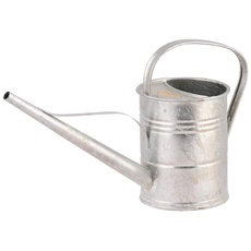 PLINT 1.5L Watering Can - Modern Style Watering Pot for Indoor and Outdoor House Plants - Coloured Galvanised Powder Coated Steel - Metal Design with Narrow Spout and High Handle - (Zinc)