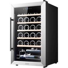 Cecotec Weinkühlschrank GrandSommelier 24000 INOX Compressor. 24 Flaschen mit Kompressor, der eine hohe Leistung garantiert. Einstellbare Temperatur und Touch-Bedienfeld