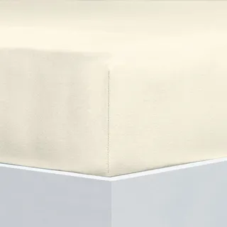 Florella Spannbettlaken Soft-Flanell 100 x 200 cm beige