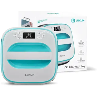 loklik Easy Heat Press Heizpresse Türkis