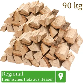 Brennholz Kaminholz Holz Eiche 90 kg Für Ofen und Kamin Kaminofen Feuerschale Grill Feuerholz Holzscheite Wood 25 cm kammergetrocknet flameup