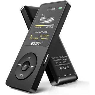 MP3 Player mit Bluetooth 5.0, RUIZU 16GB Musikplayer für Kinder, Digitaler Audioplayer, FM-Radio, Sprachaufzeichnung, Videowiedergabe, E-Book, 80 Stunden Wiedergabe, erweiterbar auf bis zu 128GB