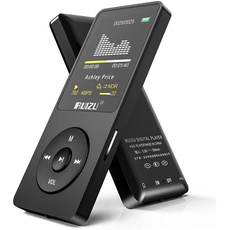MP3 Player mit Bluetooth 5.0, RUIZU 16GB Musikplayer für Kinder, Digitaler Audioplayer, FM-Radio, Sprachaufzeichnung, Videowiedergabe, E-Book, 80 Stunden Wiedergabe, erweiterbar auf bis zu 128GB