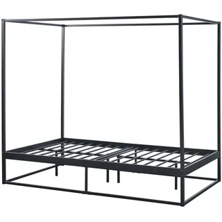 [en.casa] Himmelbett Kristianstad , Metall , 120x200 cm , Schlafzimmer, Betten