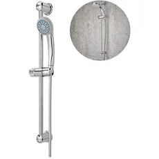 Avilia Duschstange mit verstellbarem Duschkopf und Handbrause, multifunktional, verchromt, elegantes Duschsystem aus Edelstahl, höhenverstellbar für eine individuelle Dusche