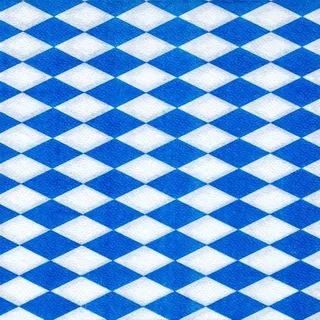 Oktober Servietten Fest "Bayrisch Blau" 1-lagig 1/4-Falz 33 x 33 cm 100 Stück