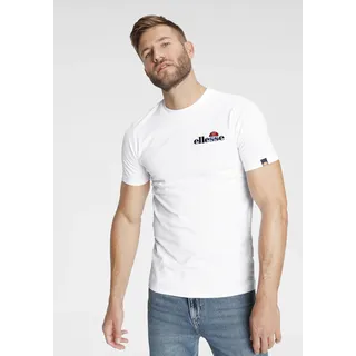 T-Shirt ELLESSE "Voodoo Tee", Herren, Gr. XS, weiß, Obermaterial: 100% Baumwolle, schmal hüftlang, Rundhals, Shirts T-Shirt, Kurzarm-Design, mit Rundhalsausschnitt, aus Baumwolle