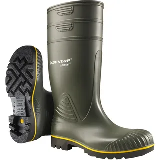 Gummistiefel DUNLOP "Acifort Heavy Duty", Damen, Gr. 48, grün, Obermaterial: 100% Textilmaterial TEXMAT., Schuhe Gummistiefel