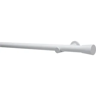 Gardinia Gardinenstangen-Set Korfu Ø 28 mm 1-Lauf 240 cm Weiß