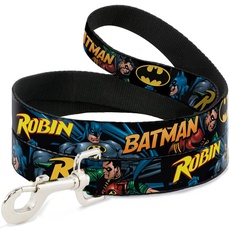 Hundeleine Batman Robin In Action Text schwarz 1,8 m lang 1,3 cm breit