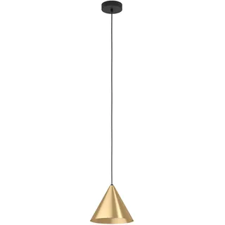 EGLO Narices 1-flg. 40W 30 cm rund Messing-Gebürstet/Schwarz