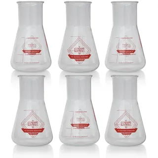 The Illusionist Gin FC Bayern München Edition Glas | Gin & Tonic Glas 6er Set | Premium Erlenmeyerkolben | Perfect Serve | 250ml