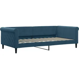vidaXL Tagesbett Blau 100x200 cm Samt - Blau